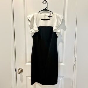 Tommy Hilfiger Two-Tone Ruffle Sleeve Mini Dress size 4